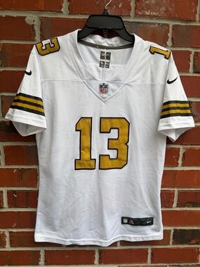 Nike New Orleans Saints Michael Thomas #13 White & Gold XL Football Jersey P6
